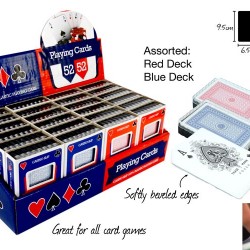 1pack Playing Cards w/Case-Red/Blue