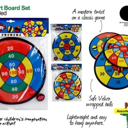 2pce Dart Board W/ Ball 30cm