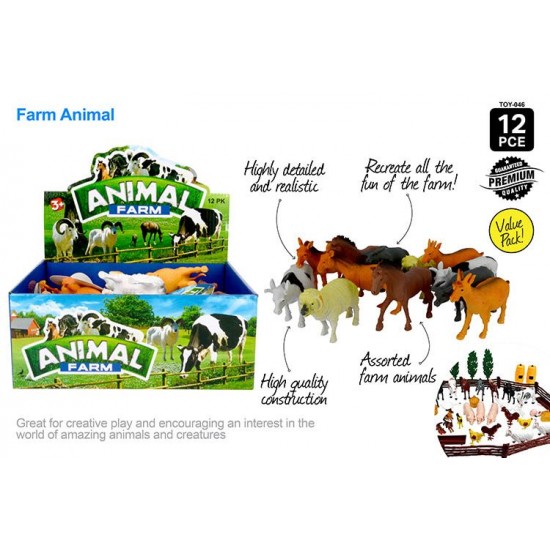1pce Farm Animal 10 -15cm Asstd
