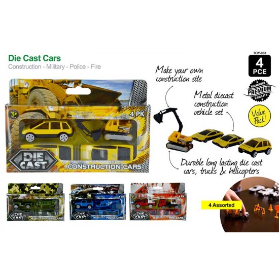 4pce Car and Truck Sets