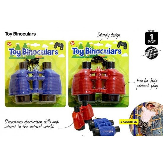 1pce Toy Binoculars 3 Asst Colours