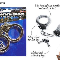 1pce Toy Handcuffs Chrome Plated