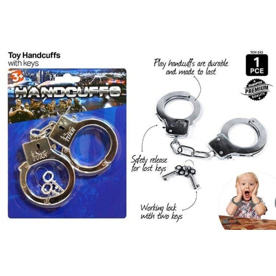 1pce Toy Handcuffs Chrome Plated