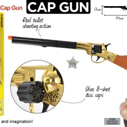 1pce Wild West Cap Gun Rifle 54cm