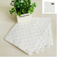 *20PK 33X33CM GOLD DOTTY NAPKIN