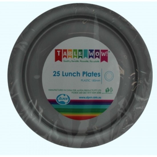 PLATE LUNCH SILVER 180mm P25