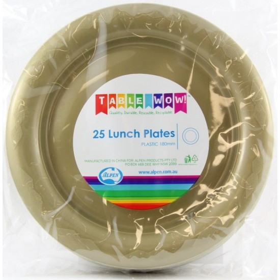 PLATE LUNCH GOLD 180mm P25