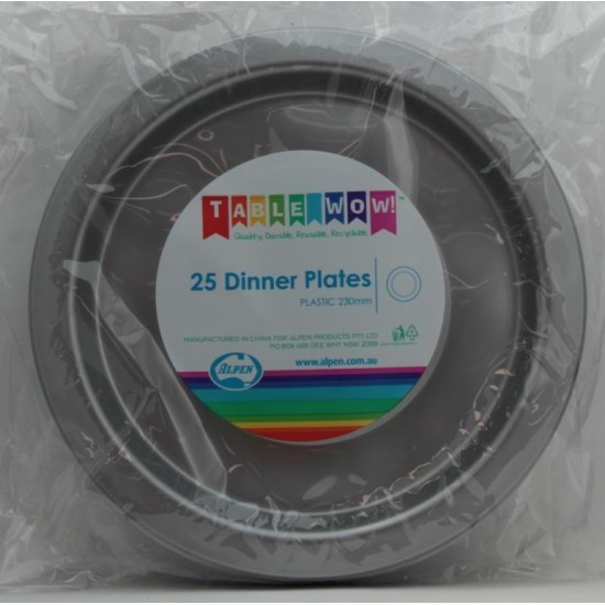 PLATE DINNER SILVER 230mm P25