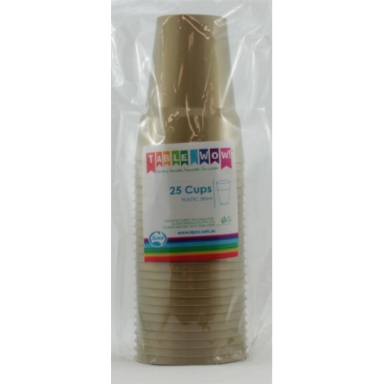 CUP GOLD 285ml P25