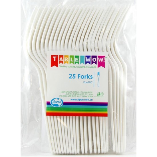 CUTLERY WHITE FORK P25