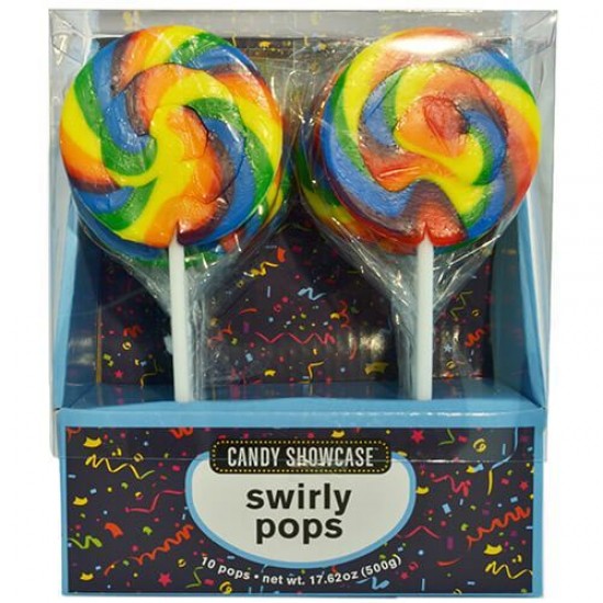 Swirly Pop Rainbow 10ct 500g