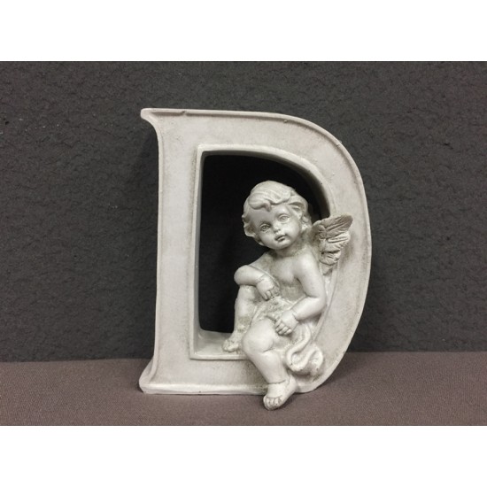 *10.5CM Cherub alphabets deco-D