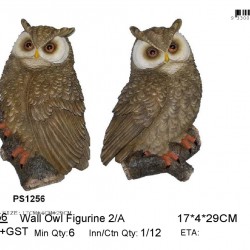 *2/A Wall Owl Figurine 