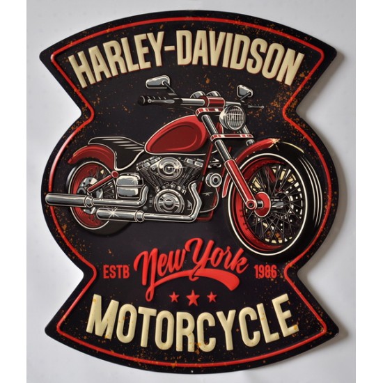 60CM WALL PLAQUE - NEW YORK MOTORCYCLE