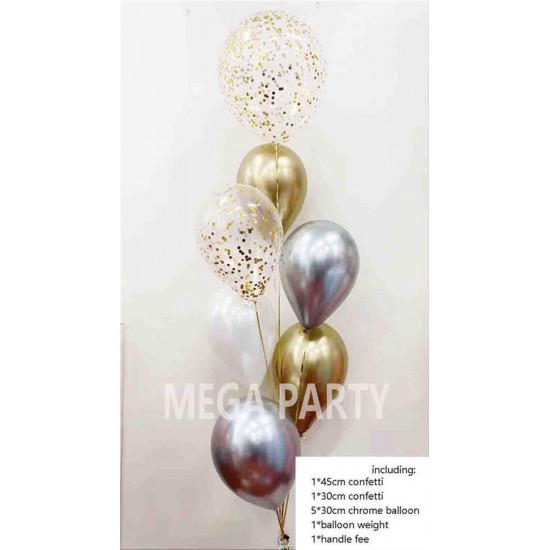 bouquet - confetti - chrome - 0082