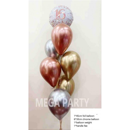 bouquet - foil - chrome - 0069