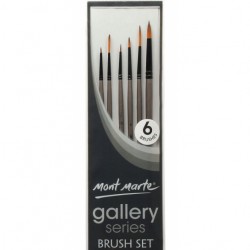 MM Gallery Series Brush Set Acrylic 6pc