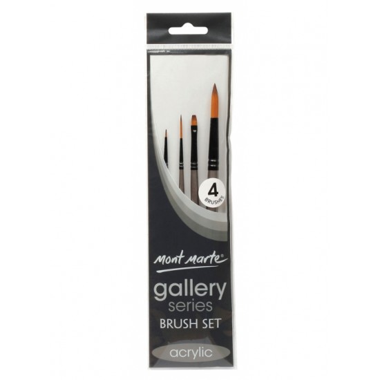 MM Gallery Series Brush Set Acrylic 4pc