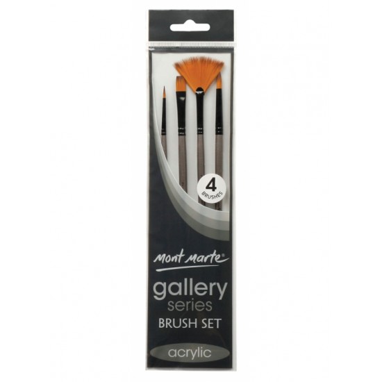 MM Gallery Series Brush Set Acrylic 4pc