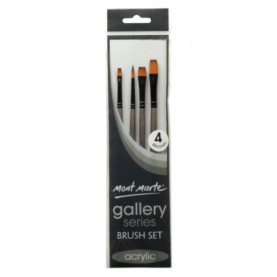 MM Gallery Series Brush Set Acrylic 4pc