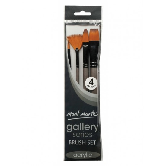 MM Gallery Series Brush Set Acrylic 4pc