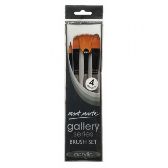 MM Gallery Series Brush Set Acrylic 4pc