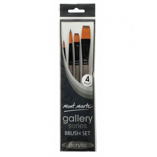 MM Gallery Series Brush Set Acrylic 4pc