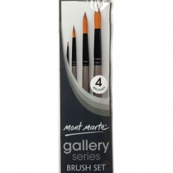 MM Gallery Series Brush Set Acrylic 4pc