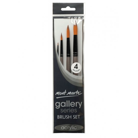 MM Gallery Series Brush Set Acrylic 4pc