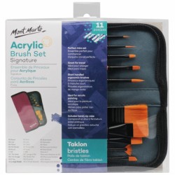 MM Brush Set in Wallet 11pc - Acrylic