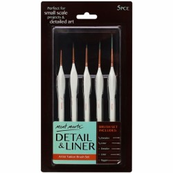 MM Detail & Liner Brush Set 5pc