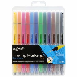 MM Fine Tip Markers 12pc Tri Grip in Case