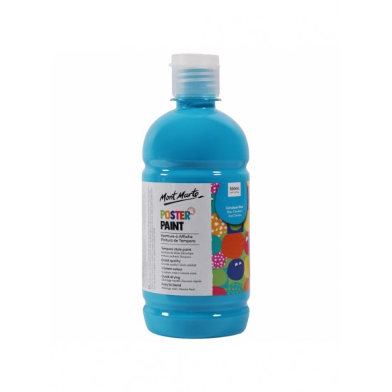 MM Poster Paint 500ml - Cerulean Blue