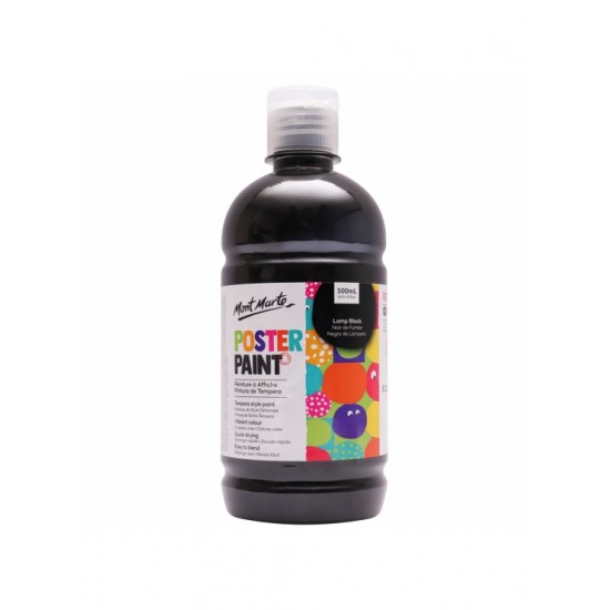 MM Poster Paint 500ml - Lamp Black