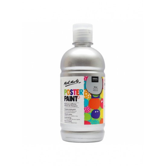 MM Poster Paint 500ml - Silver