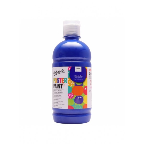 MM Poster Paint 500ml - Phthalo Blue