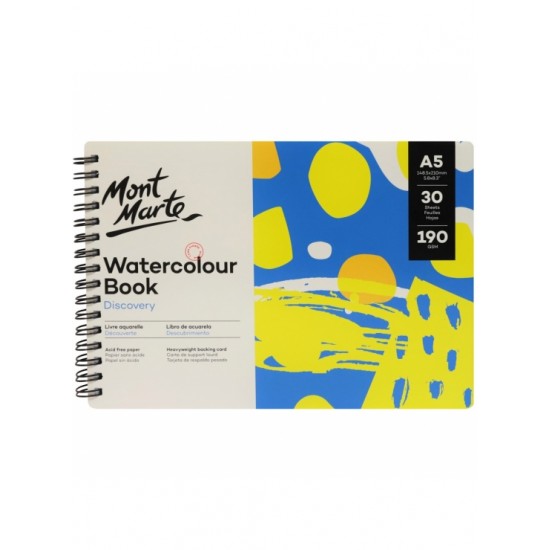 MM Watercolour Book 190gsm A5