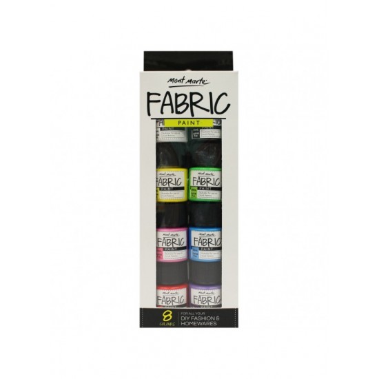 MM Fabric Paint Set 8pc x 20ml