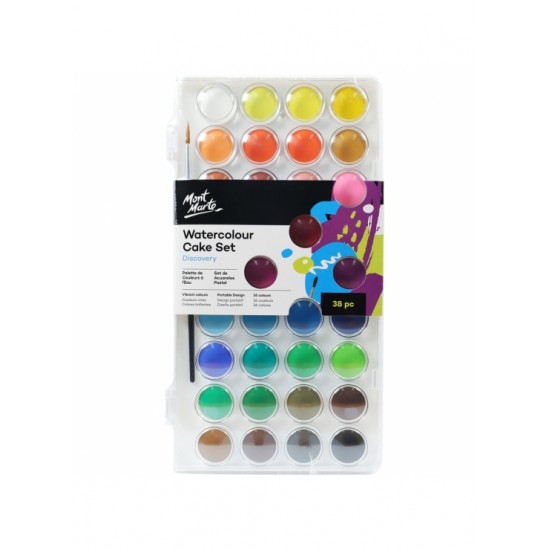 MM Watercolour Cake Set 38pc