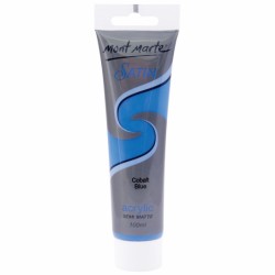 MM Satin Acrylic 100ml - Cobalt Blue