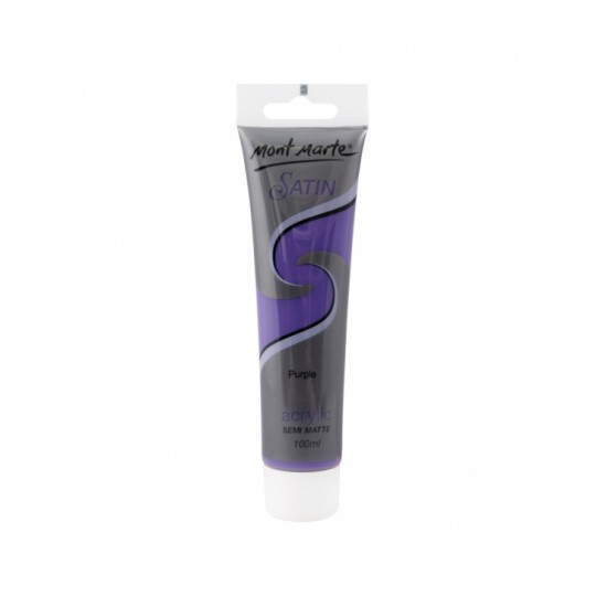 MM Satin Acrylic 100ml - Purple