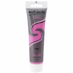 MM Satin Acrylic 100ml - Pink