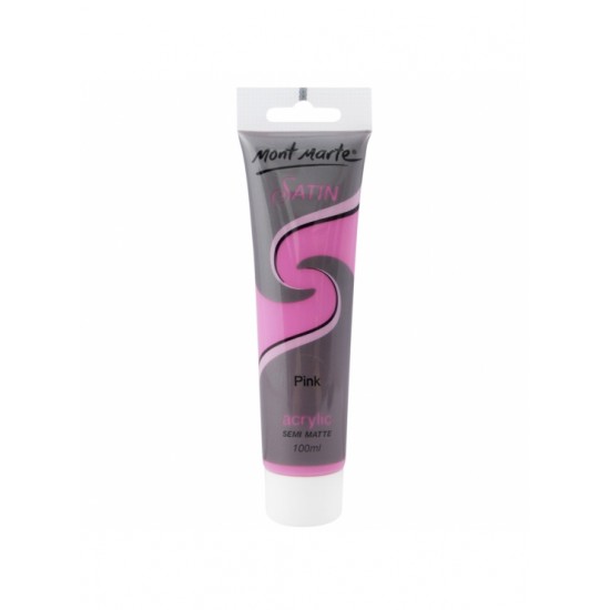 MM Satin Acrylic 100ml - Pink