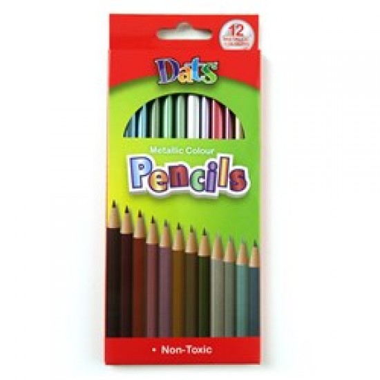 Pencil Colour Metallic 12pk in Col Box