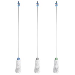 Mop with 1.1m Handle 3 Asst Cols