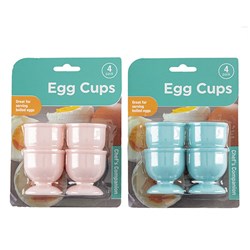 Egg Cups Plastic Pk4 2 Asstd Cols