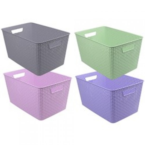 WOVEN STORAGE BASKET 22L