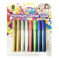 Craft Glitter Glue-8PK