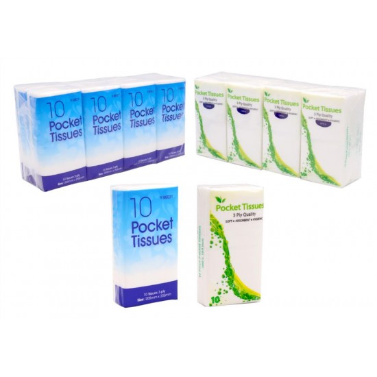 Pocket Tissues (Mega Value Bulk Pack) 3PLY-8PK