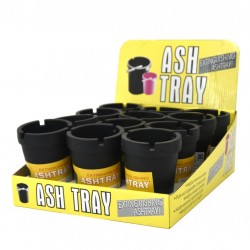 Standard Size Extinguishing Ash Tray-Black